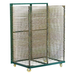 Factory Direct supply 50-layer multi-layer silk screen rack paper rack movable turnover car painting rack shoe rack wholesale