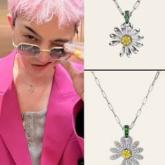 GD 同じスタイルのキム・ジヨンデイジーネックレスライト高級ニッチハイエンドイン絶妙な気質多用途鎖骨チェーン女性スーパーフェアリー