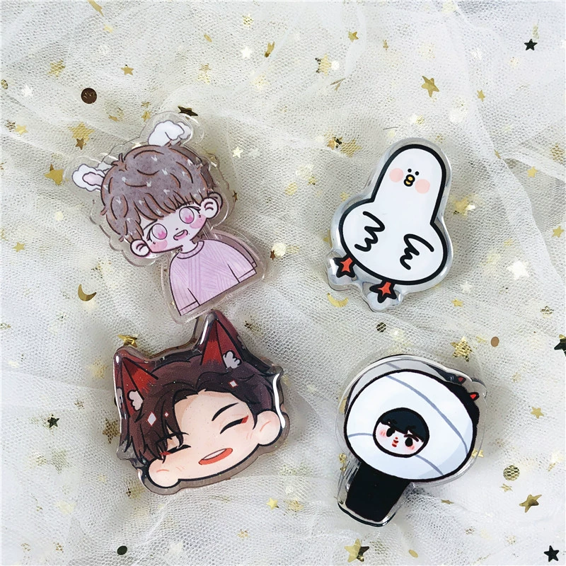 Акриловый зажим Strength Factory PP Clip Индивидуальный мультфильм Периферийная прозрачная версия Q PP Clip Персонализированная Настройка подарка