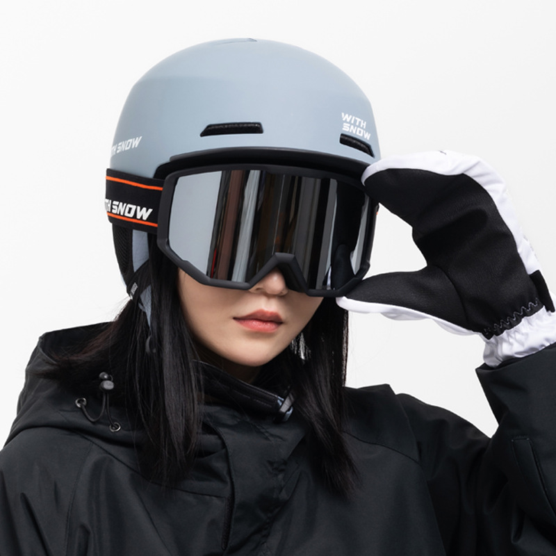 Casco de esquí Gorro de snowboard Casco de nieve Equipo de esquí cálido y resistente al viento Prevención de colisiones en el casco de esquí_voghion.com