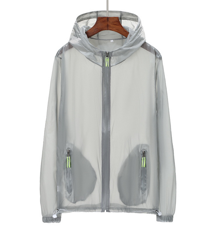 Cremallera reflectante para hombres talla grande ropa de protección solar pareja ropa de piel al aire libre ropa de pesca imagen impresa logo image 10