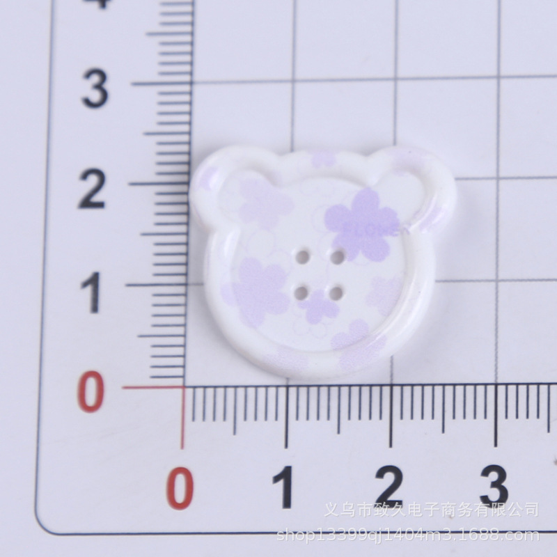小さな新鮮なクマのボタンアクリル diy ジュエリーアクセサリー携帯電話ケース靴バックル靴フラワーパッチヘアアクセサリー材料|undefined