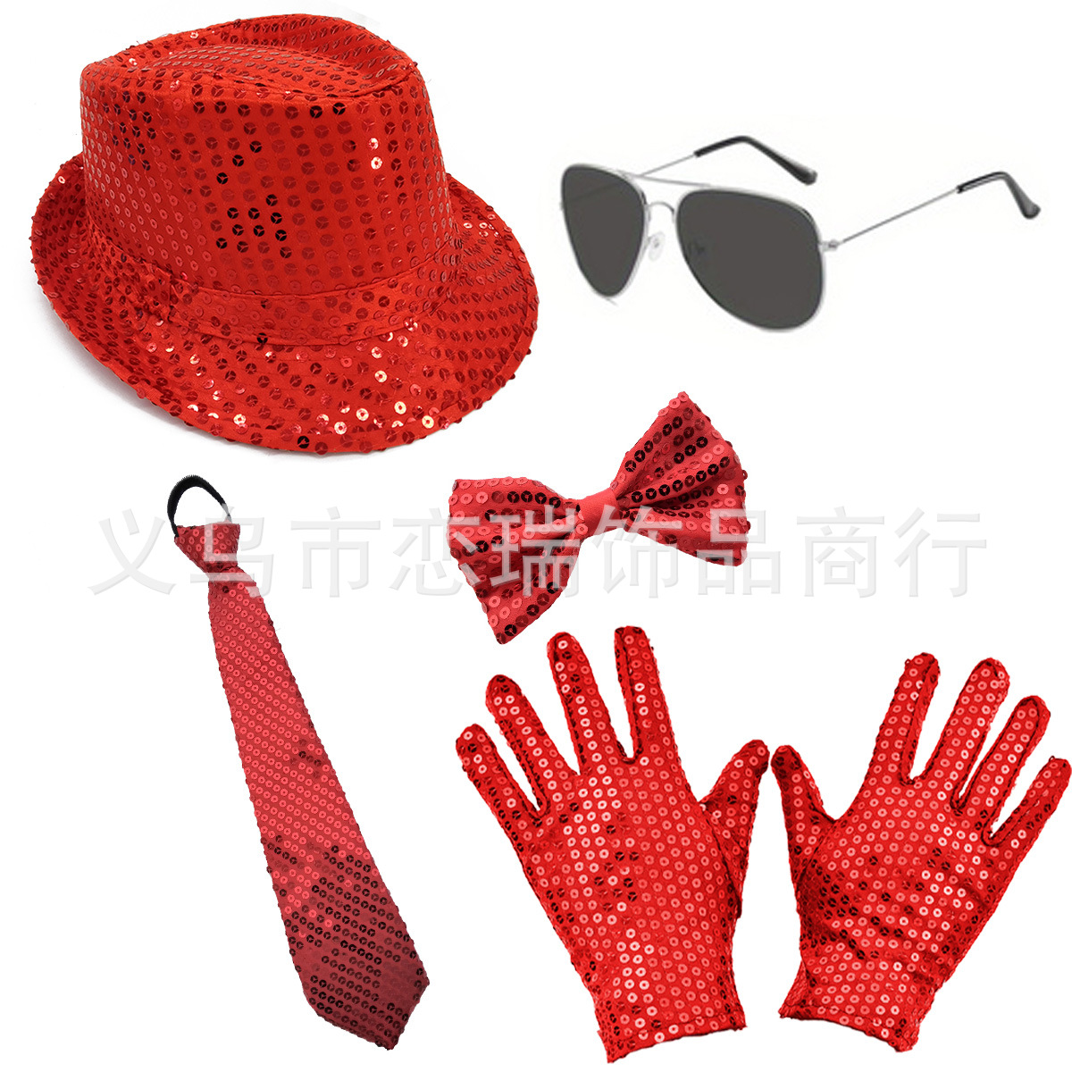 70s DISCO espectáculo accesorios esquinilla sombrero corbata guantes cinturón hombre conjunto Xiaoyin TEMU en stock