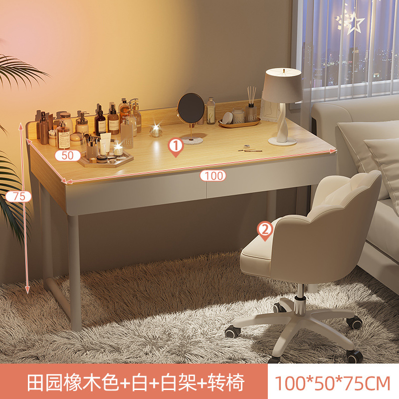 Mesa de maquillaje simple dormitorio de niñas hogar blanco comedor de vestir ins viento simple alquiler de escritorio de computadora