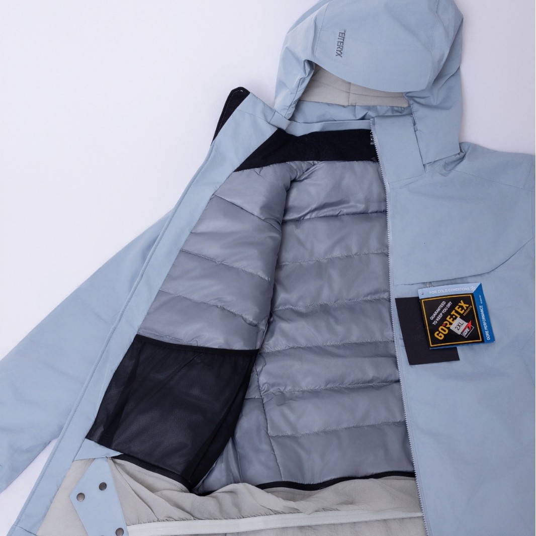 Velvet keep warm demi-season ski waterproof windproof down jacket