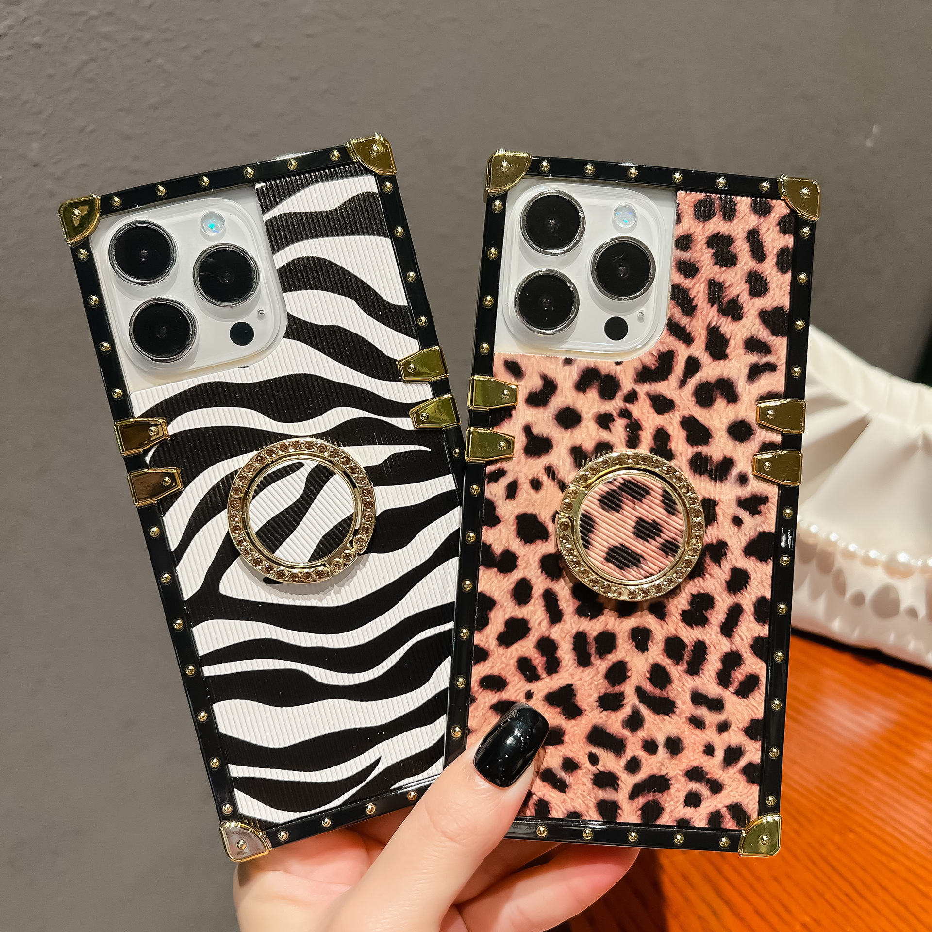 Classic Animal Leather Pattern Phone Case For Iphone And Samsung_voghion.com