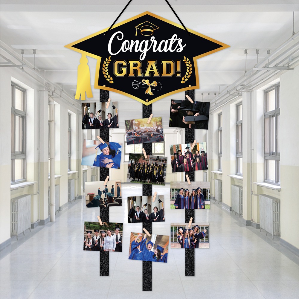 Nueva decoración de graduación Adornos frente a la puerta Adornos de la pared de fotos de bricolaje del aula Adornos de la fiesta de la temporada de graduación universitaria Adornos de la puerta
