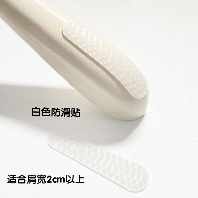 Tienda de ropa percha cubierta antideslizante especial almohadilla de cuero de silicona transparente negro sólido percha de ropa de plástico de madera pantalones clip de rack