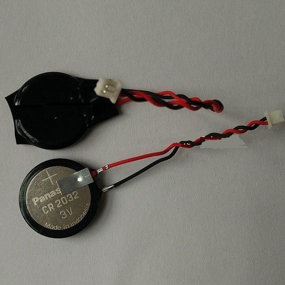 松下CR2032带插头 带线纽扣电池  可贴双面胶