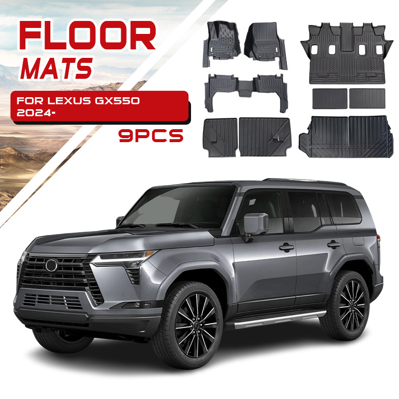 Adecuado para alfombrillas impermeables para automóviles Lexus, alfombrillas especiales de TPE 5D Lexus Gx550 Floor Mats