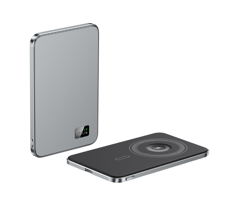 Android Apple Magsafe 外部バッテリー高速充電モバイル電源 qi2 に適した超薄型ワイヤレス磁気パワーバンク|undefined