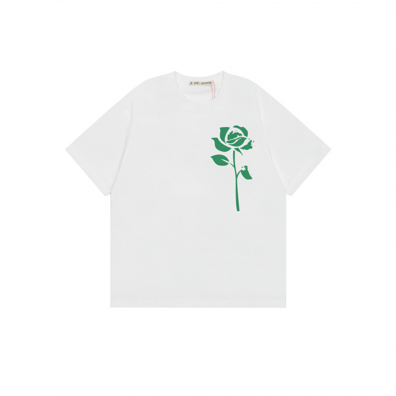 【カウンター品質】韓国マルディトレンドブランド半袖Tシャツリトルデイジードーマンプリントラウンドネックピュアコットンクロスボーダー|undefined
