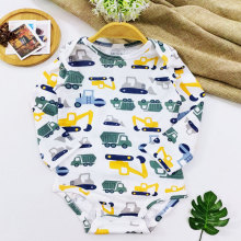 外贸婴儿纯棉可挑码三角哈衣新生儿连体衣宝宝长袖包屁衣爬服跨境