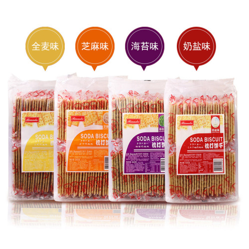 Hong Kong Brand 540g Iron Scale Soda Crackers BIANDO Biscuits Salty Milk Salt Scallion Flavored Bubblegum Snacks