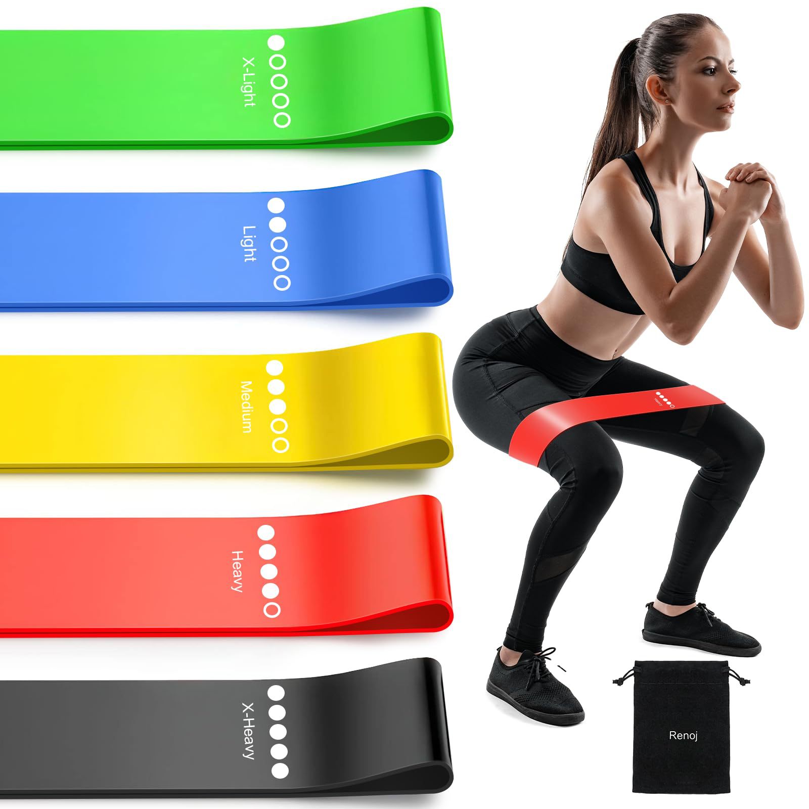Cross-Border Resistance Bands, Elastic Bands for Fitness Exercises, Pull-Up Elastic Ropes, Yoga Stretching Bands for Men and Women