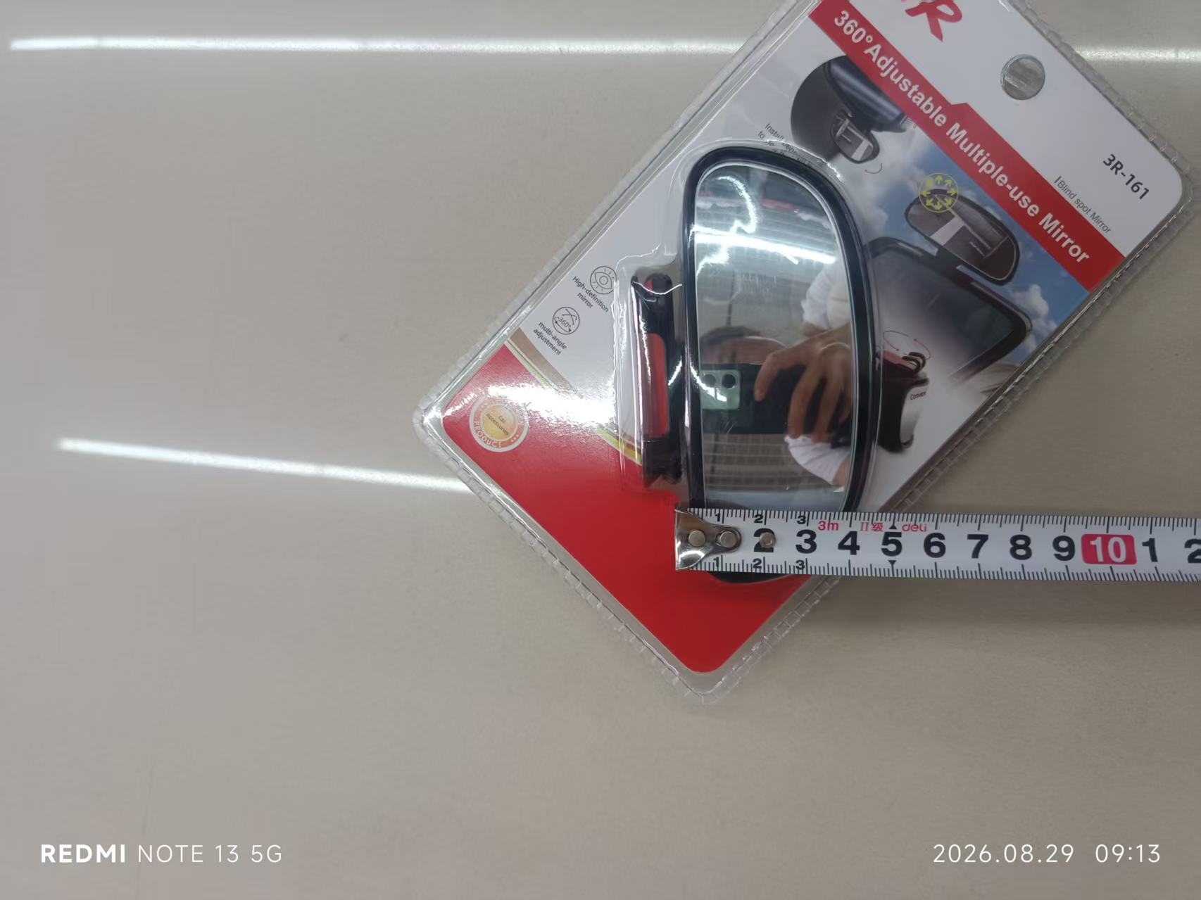 3R-161 Car Reversing Auxiliary Mirror Blind Spot Rearview Mirror Mini Small Trainer Mirror for New Drivers Blind Spot Mirror