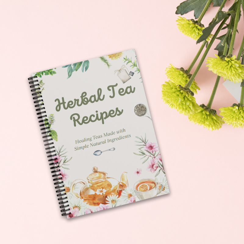 新款现货Herbal Tea Recipes 草药茶食谱线圈计划本|undefined