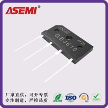 GBJ610�����Ŷѳ��� GBJ608 ASEMI��о 6A1000V ���¯�� GBJ606