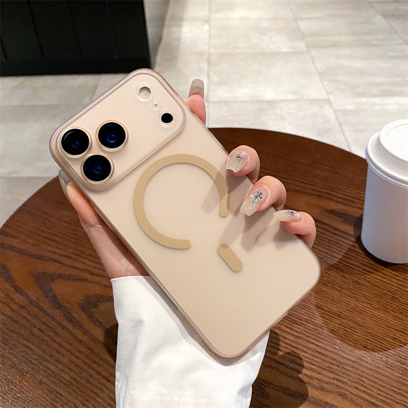 适用iPhone17PROMAX手机壳冰雾超薄磨砂磁吸苹果16带镜头膜15硬防|undefined