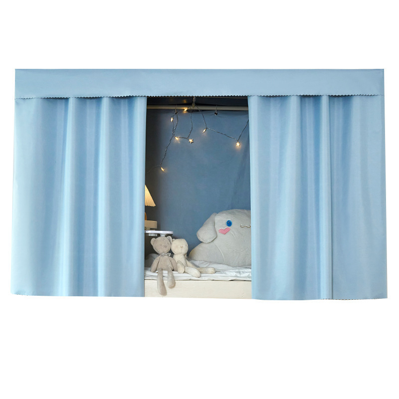 Cortina de cama gruesa de sombreado fuerte dormitorio dormitorio superior de estudiantes universitarios cortina de cama superior e inferior cortina cortina cortina de mesa inferior tela de protección