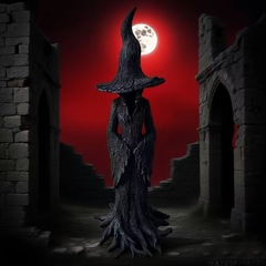 跨境独立站神秘女巫像花园装饰家居摆件Mysterious witch