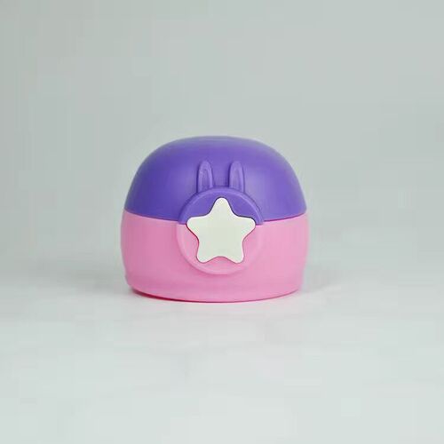 BB4C wholesale new transparent model star children's thermos cup lid straw lid student water cup with straw lid