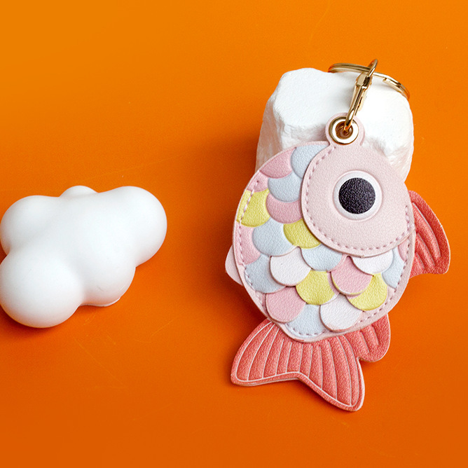 オリジナル小魚かわいいアクセスカードカバーキーホルダークリエイティブ小さなギフトペンダントスクールバッグアクセサリーギフト卸売|undefined