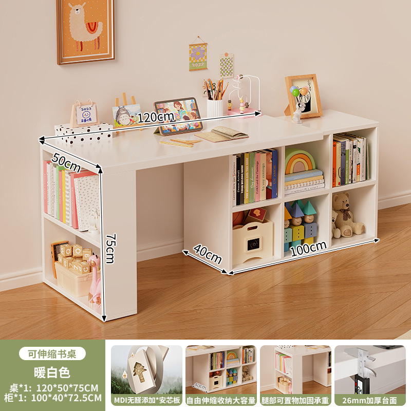 Escritorio de madera maciza para niños