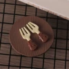 Delicious chocolate-fork