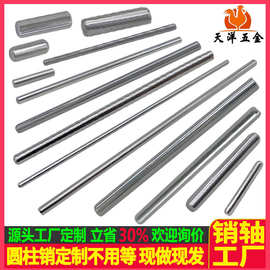 圆柱销源头工厂加工销轴定位销钉固定轴滚针光轴倒角轴塑胶插销轴