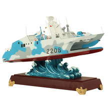 022隐形导弹快艇模型 1:120导弹快艇模型 金属军舰模型 现货批发