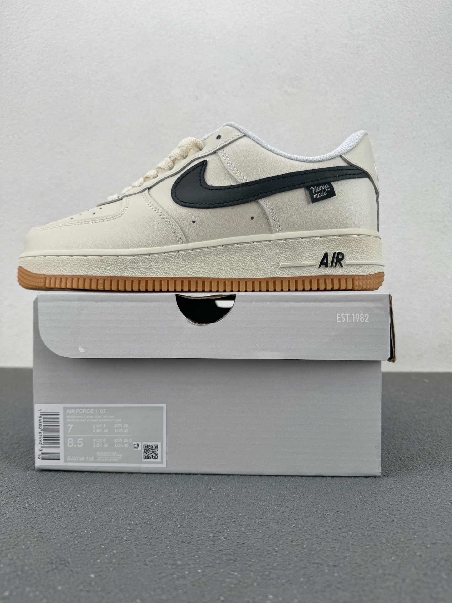 Zapatos Putian versión original de la fuerza aérea No. 1 en el extranjero marca conjunta de la cabeza de cuero en lugar de cojín de aire zapatillas deportivas para hombres y mujeres
