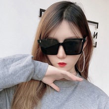 2021韓版新款大框方形潮偏光墨鏡女大臉遮陽開車駕駛街拍太陽眼鏡
