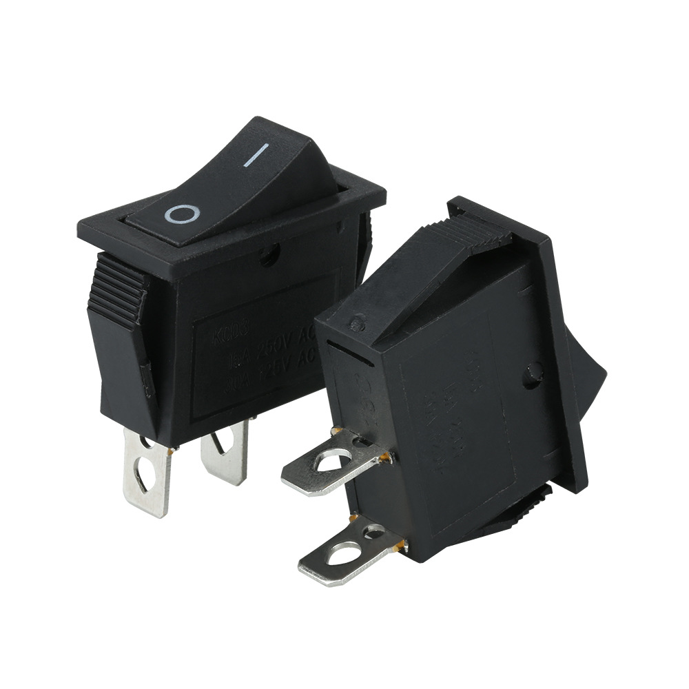 优惠KCD3/KCD4/KCD1方型两档三档带防水帽电源船型船形翘板开关