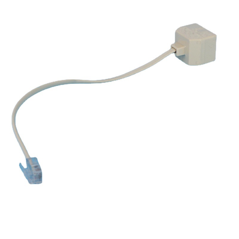L102-2 6P4C RJ11˫�׵绰���ߺ� ��о�绰���Ӻ� ����12cm�ɶ�