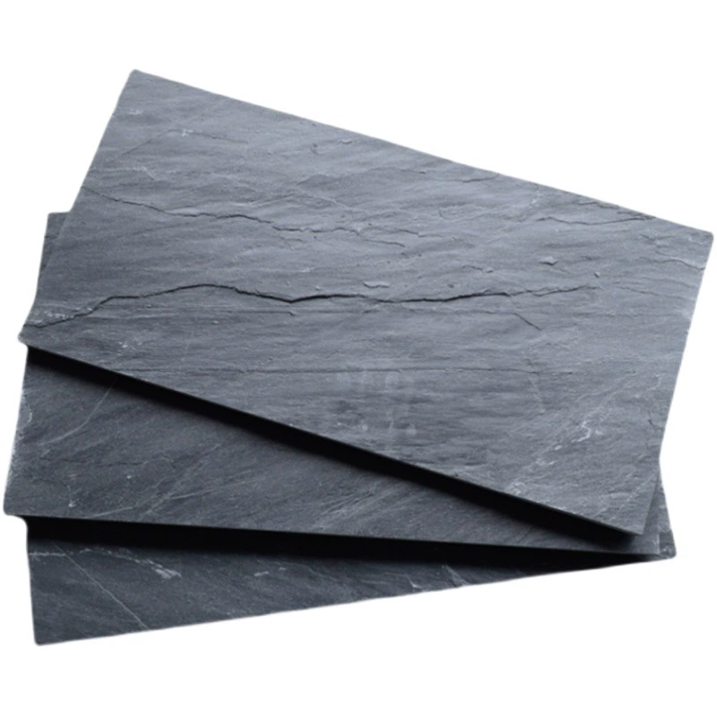 Натуральный Синий Хрусталь двор напольная плитка открытый нескользящий лист черный шифер ТВ фон стены культурный камень сад двор