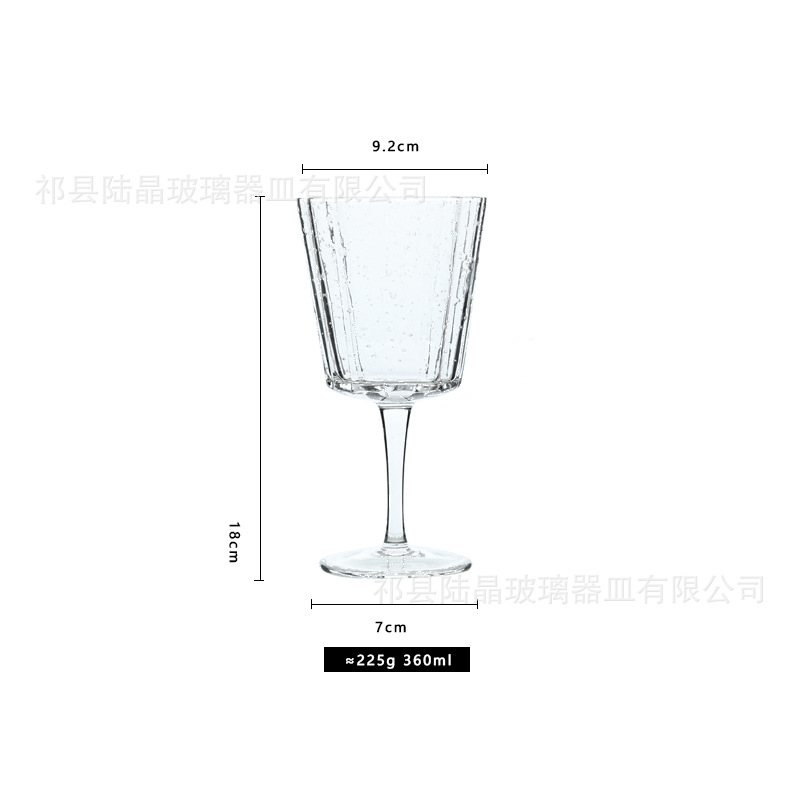 Burbuja transparente copa de vino copa de boca de calabaza copa de vino copa de champán copa de vidrio hervidor de agua traje