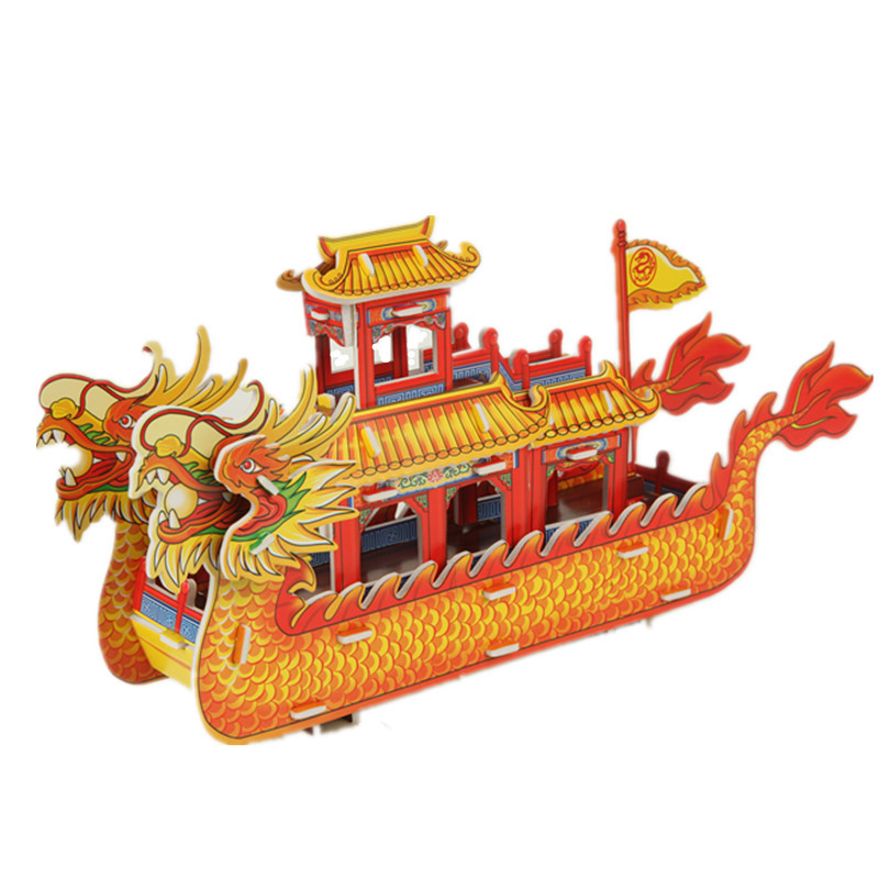 3D rompecabezas tridimensional para niños juguetes para padres e hijos construcción casa rompecabezas hecho a mano modelo de papel regalo ensamblaje interactivo