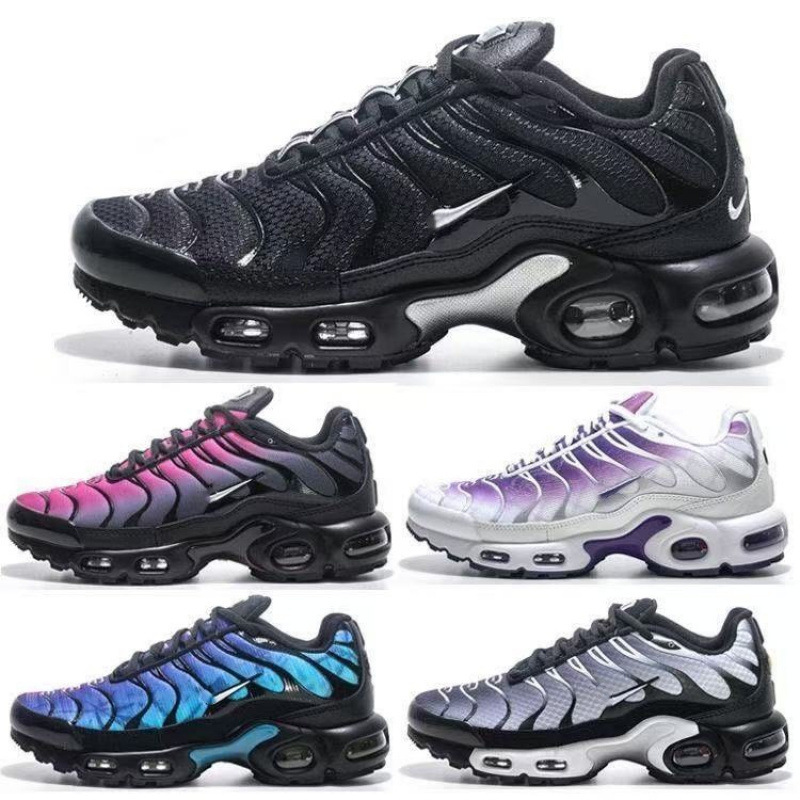 Cross-Border Trade Putian Plus Tn First-Generation Full-Length Air-Cushioned Running Shoes for Men and Women, Casual Mesh Breathable Sports Shoes