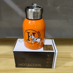 创意316不锈钢小胖丁保温杯高颜值迷你简约小肚杯带提环水杯轻奢