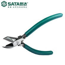 Sata/世达电子剥线斜嘴钳70651带圆孔刃口Cr-V铬钒钢锻造