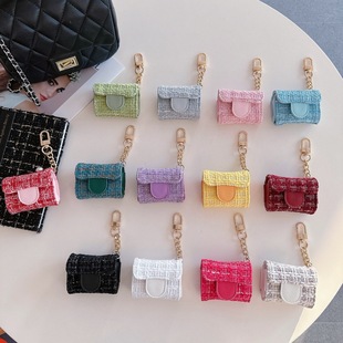 Cross-Border Autumn and Winter Style Furry Small Fragrance Bluetooth Headphone Cover Suitable for Apple AirPods 4 3 Pro2 Trendy Small Bag