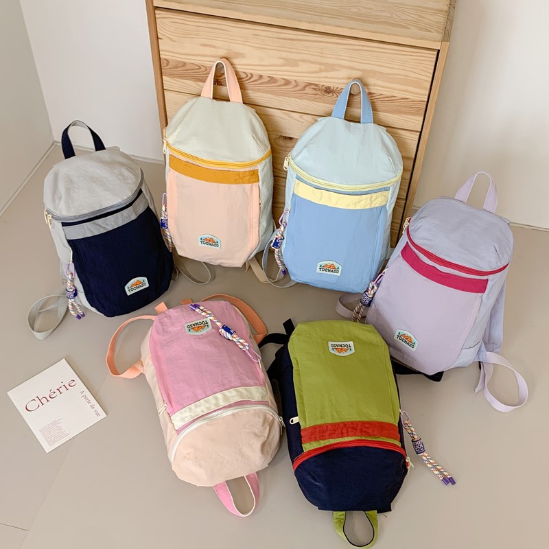 Mochila para niños jardín de infantes coreano simple mochila para hombres y mujeres de gran capacidad para estudiantes de primaria al aire libre mochila ligera