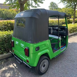新款跨境非洲燃油嘟嘟車 電動三輪觀光載人油電同款三輪摩