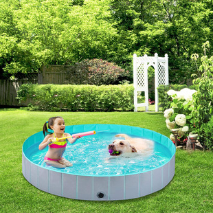 Cross-Border Pvc Pet Pool Foldableable Dog Bathing Pool Cat Cleaning Swimming Bathing Bathtub