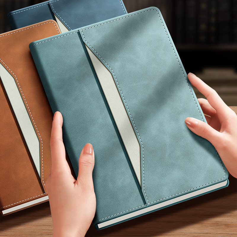 A5 cuaderno de negocios personalizado logotipo de alto valor facial cuaderno de oficina notas de reuniones diarios papelería al por mayor