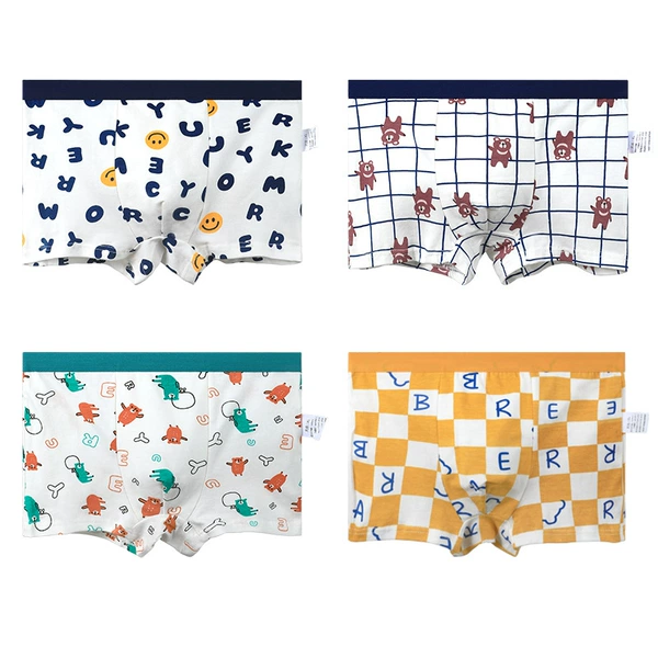 English, with little bears, 4 piece set