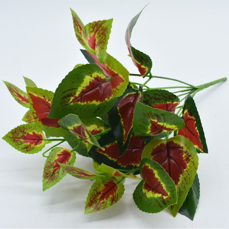 メーカー直販シミュレーション植物プラスチック造花植物壁配材ゴム手触り葉亀背葉緑羅|undefined