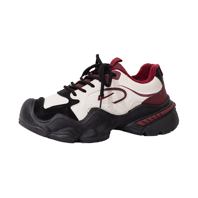 Zapatos retro retro de colores de invierno con zapatos de algodón para mujeres simples al aire libre zapatos cálidos