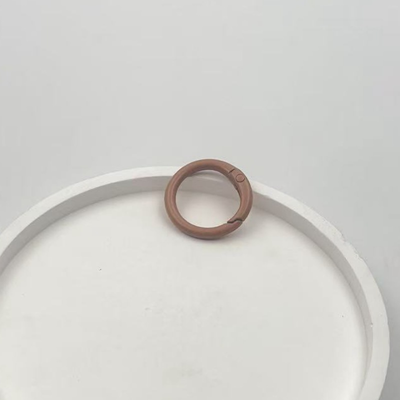 塗装金属スプリングリングカラフルなリングキーホルダー開口部リングバッグ衣類小さなラウンドバックル diy ジュエリーアクセサリー|undefined